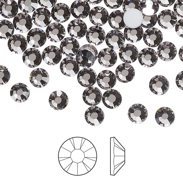 Flat back 1pkg1440, lilac ash foil back Preciosa MAXIMA Czech crystal rhinestone 4.6-4.8mm chaton rose round SS20 image number 0