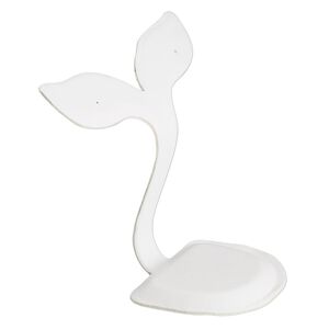 Display, earring, leatherette, 3 x 3 x 2-inch whale tail. Sold per pkg of 4.