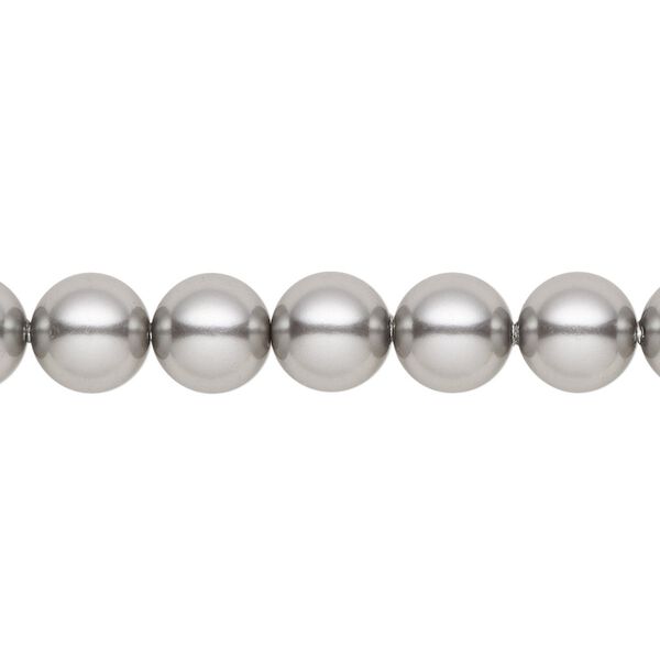 Pearl 250pk grey, Crystal Passions® 8mm round 5810 image number 0