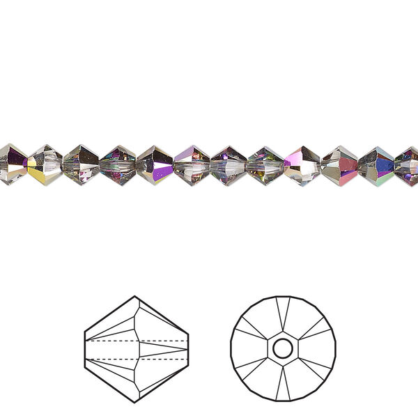 Bead 48pk crystal electra, Crystal Passions® 4mm bicone 5328 image number 0