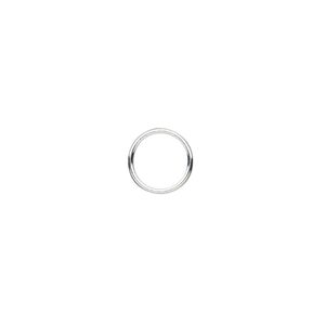 Jump ring, sterling silver, 9mm soldered round, 7.5mm inside diameter, 20 gauge. Sold per pkg of 20.
