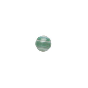 Striped green agate 1pkg10, calibrated round cab 8mm
