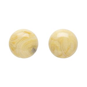 Crazy lace agate 1pkg2, calibrated round cab natural 16mm
