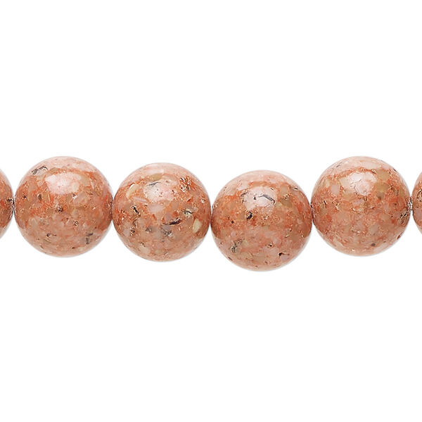 Multi-gemstone / mother-of-pearl shell / resin 1pkg1, round bead 15 inch 9-11mm image number 0