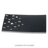 Display insert, ring, foam, black, 14-1/2 x 7-1/2 x 3/4 inches with 144 slots, fits standard full tray. Sold individually. image number 1