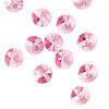 Drop 12pk rose, Crystal Passions® 8mm pendant mini disk 6428 image number 1