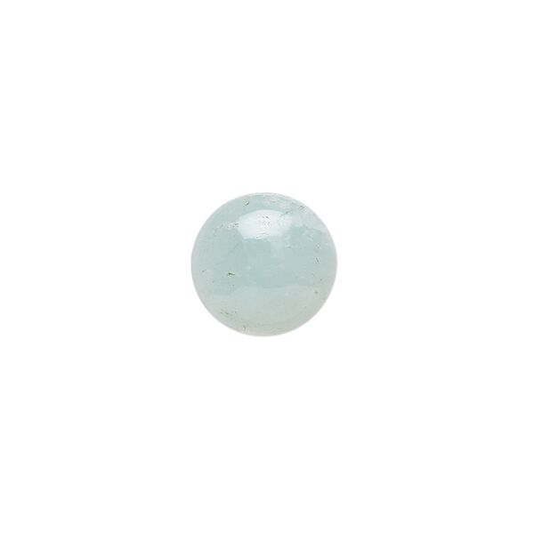 Aquamarine 1pkg1, hand-cut round cab calibrated 12mm image number 0