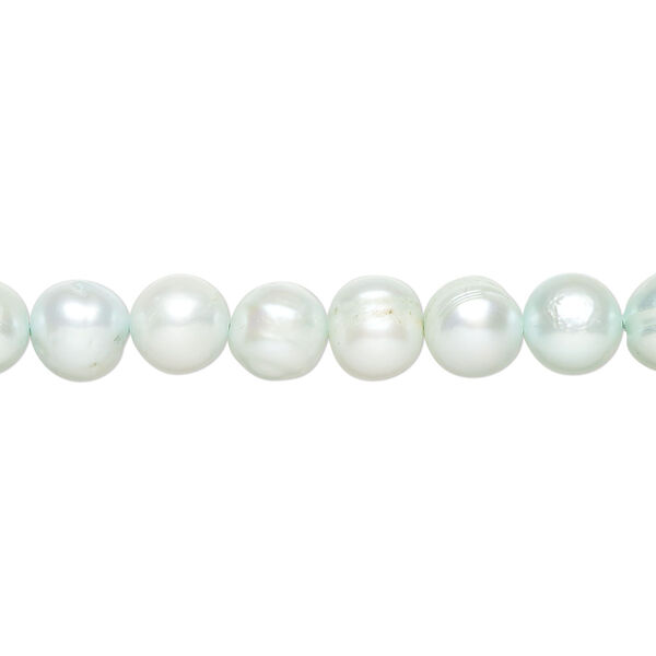 Freshwater 1pkg1, semi-round pearl C grade, 15 inch sea spray 6-7mm cultured image number 0
