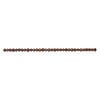 Freshwater pearl 1pkg1, semi-round, 14 inch red brown 7-9mm cultured image number 1