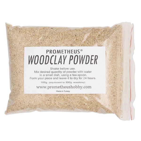 Prometheus® woodclay powder. Sold per 100-gram pkg. image number 0