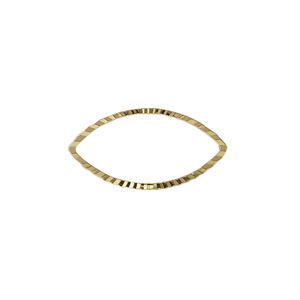 Component, gold-plated brass, 23x12mm single-sided diamond-cut open marquise, 1.3mm thick. Sold per pkg of 100.