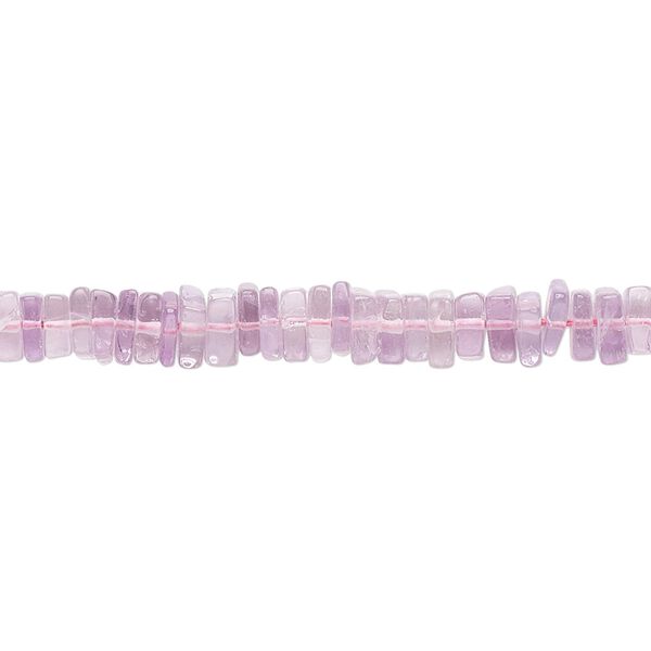 Lavender amethyst 1pkg1, hand-cut square rondelle bead natural 8 inch 4x1mm-6x2mm image number 0
