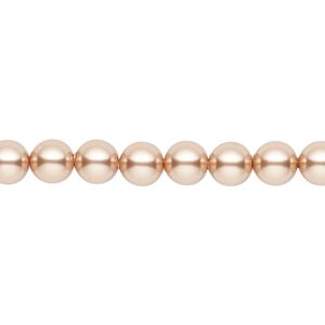 Pearl 500pk rose gold, Swarovski® 6mm round 5810