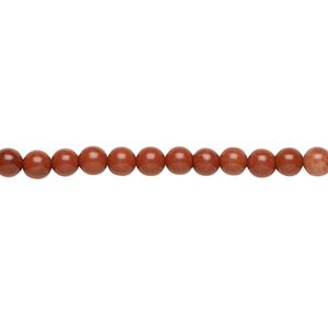 Red jasper 1pkg1, round bead natural 15.5-16 inch 4mm