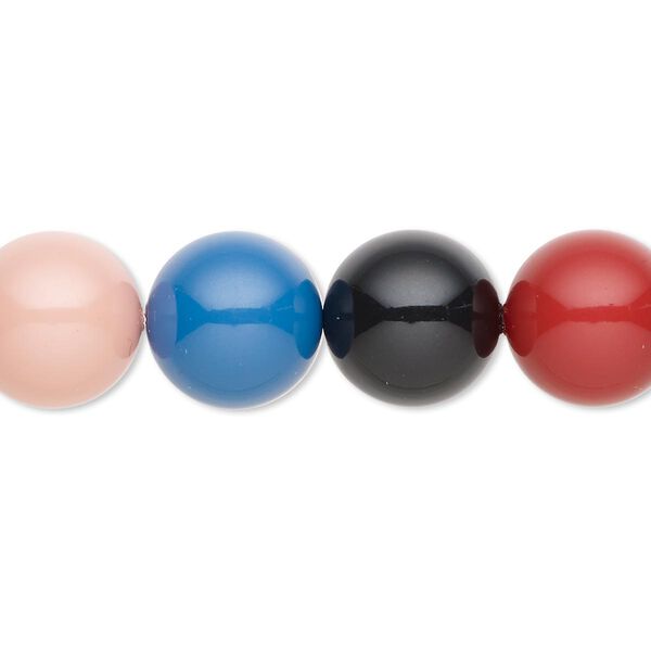 Pearl assortment 10pk red rock, Crystal Passions® 12mm round 5810 image number 0