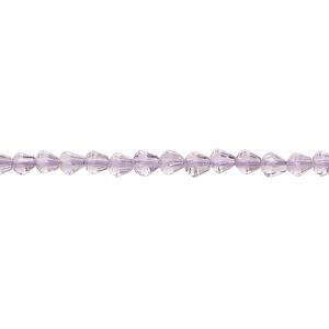Amethyst 1pkg1, hand-cut faceted teardrop bead natural 14 inch 3mm