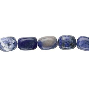 Sodalite 1pkg1, pebble bead natural 15.5-16 inch medium