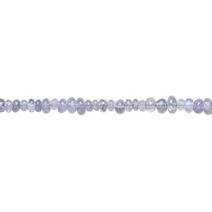 Tanzanite 1pkg1, hand-cut rondelle bead natural 13 inch 2x1mm-4x3mm