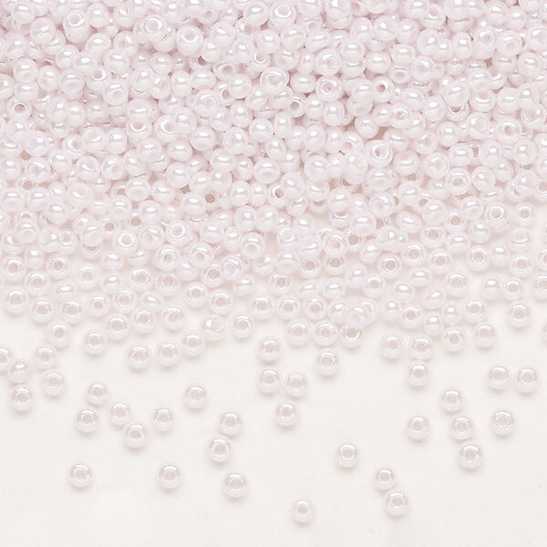 Seed bead, Preciosa Ornela Czech glass, pkg/50g, #11 rocaille, opaque luster pink, (78420). image number 0