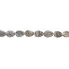 Grey-brown marble 1pkg1, puffed teardrop bead natural, 14 inch 28x20mm-30x22mm image number 1
