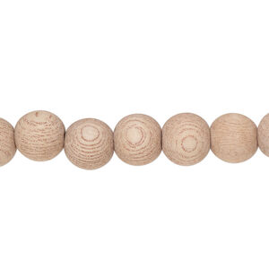 Bead 1pkg1, corkwood tree (natural), 8mm round, 15-1/2 to 16 inches.