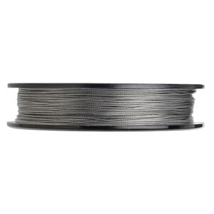 Beading wire, Tigertail™, nylon-coated stainless steel, clear, 7 strand, 0.022-inch diameter. Sold per 100-foot spool.