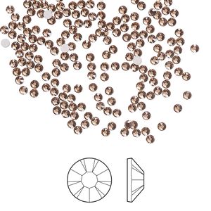 Flat back 1pkg144, dusty rose foil back Preciosa MAXIMA Czech crystal rhinestone 1.7-1.9mm chaton rose round SS5