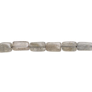 Labradorite 1pkg1, hand-cut flat rectangle bead natural, 13 inch dark 5x4mm-10x5mm