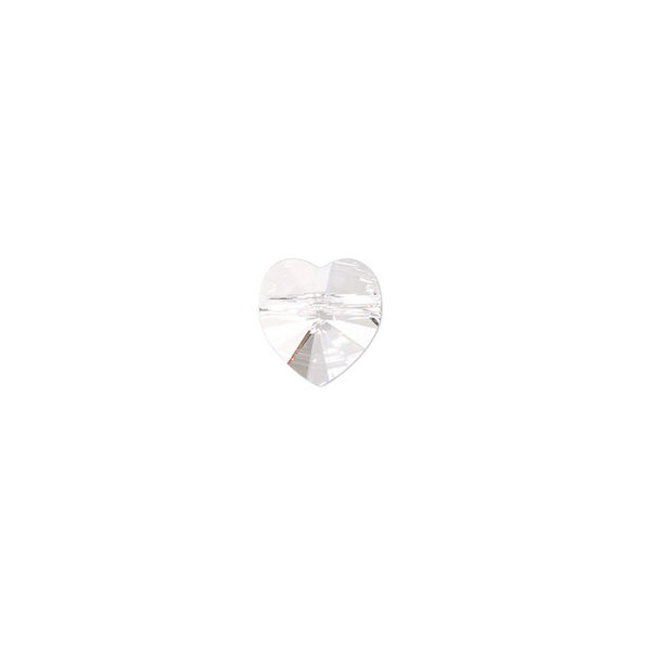 Bead 2pk crystal, Crystal Passions® 8mm heart 5742 image number 0