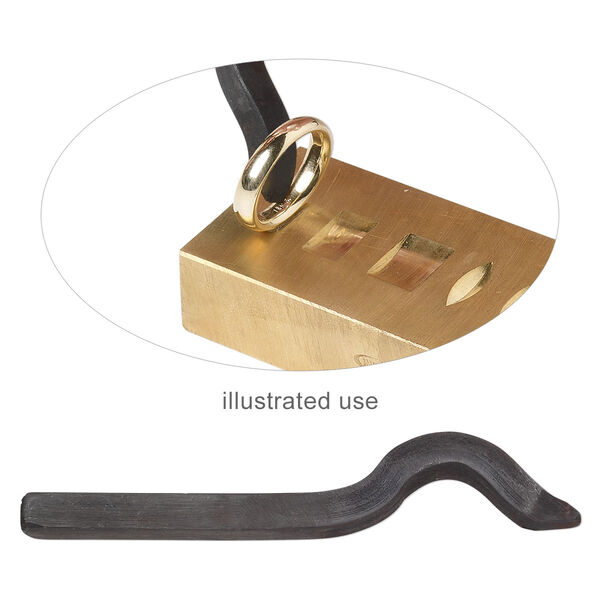 Stamp, steel, 3 x 1/2 x 1/4 inch curve with "18K." Sold individually. image number 0