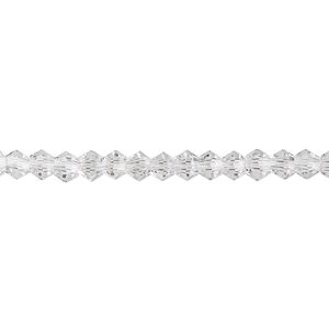 Bead 1pk transparent clear, Celestial Crystal® 4mm bicone 15.5-16 inch