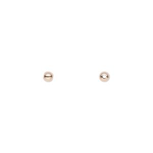 Bead, 14Kt rose gold-filled, 3mm seamless round. Sold per pkg of 20.