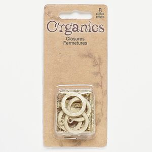 Clasp toggle mix 1pkg8 "pewter" (zinc alloy), 18mm round / 19mm flat, matte gold-finished 1-strand