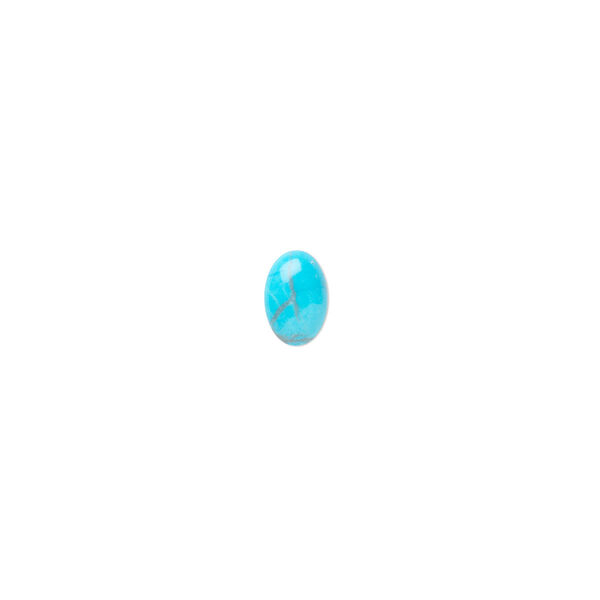 Howlite 1pkg10, calibrated oval cab 6x4mm image number 0