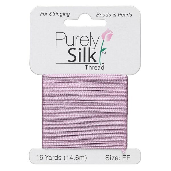 Thread, Purely Silk™, lilac, size FF. Sold per 16-yard card. image number 0