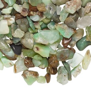 Chrysoprase 1pkg1, undrilled inlay chip natural 1 oz mini