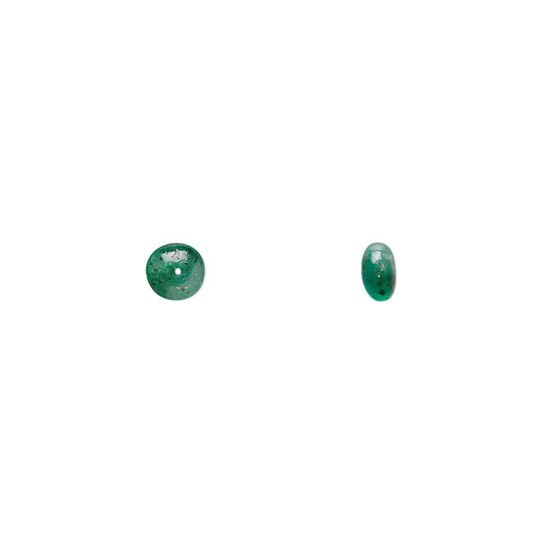 Bead, emerald (oiled), 4x2mm-5x3mm hand-cut rondelle, B- grade, Mohs hardness 7-1/2 to 8. Sold individually. image number 0
