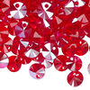 Drop 12pk light Siam shimmer, Crystal Passions® 8mm pendant mini disk 6428 image number 1