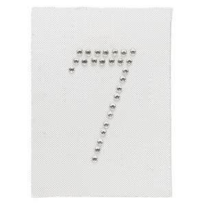 Iron-on transfer 1pk crystal clear, Preciosa Czech crystal 33.5x19.5mm "7"