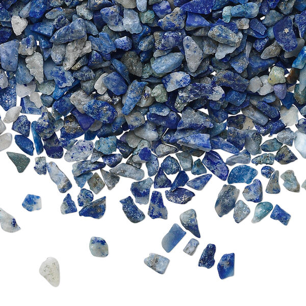 Inlay chip, lapis lazuli (natural), mini undrilled chip, Mohs hardness 5 to 6. Sold per 1-pound pkg. image number 0