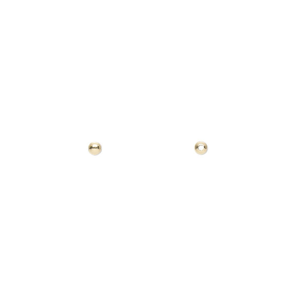 Bead, 14Kt gold, 2mm seamless round. Sold per pkg of 20. image number 0