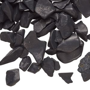 Shungite 1pkg1, undrilled inlay chip natural 1 oz mini