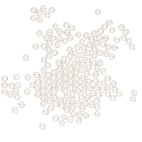 Pearl 1500pk white, Crystal Passions® 2mm undrilled round 5809 image number 0