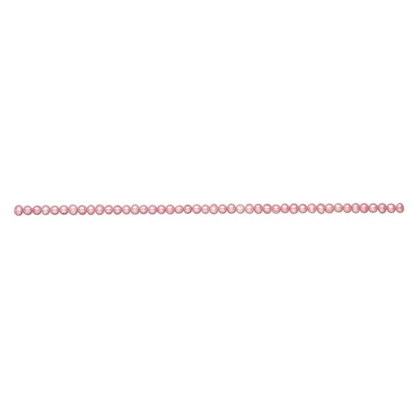 Freshwater pearl 1pkg1, semi-round, 15.5-16 inch dark blush 5-6mm cultured image number 1