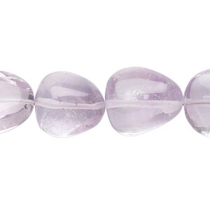 Lavender amethyst 1pkg1, nugget bead natural 6 inch medium