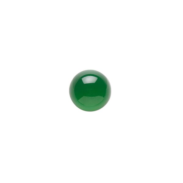 Green chalcedony 1pkg2, calibrated round cab 10mm image number 0