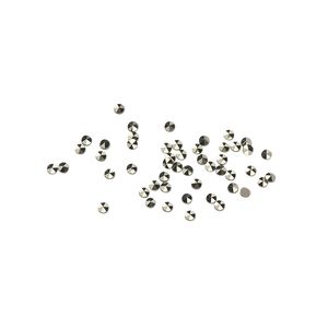 Marcasite 1pkg50, hand-cut flat back faceted round gem natural 1.5mm