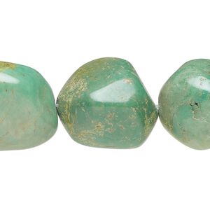 Turquoise 1pkg1, tumbled nugget bead 15.5-16 inch large