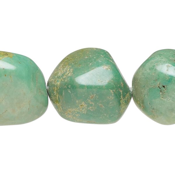 Turquoise 1pkg1, tumbled nugget bead 15.5-16 inch large image number 0
