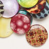 Mother-of-pearl shell 1pkg6oz, puffed flat round bead mix mixed colors 17-20mm image number 0